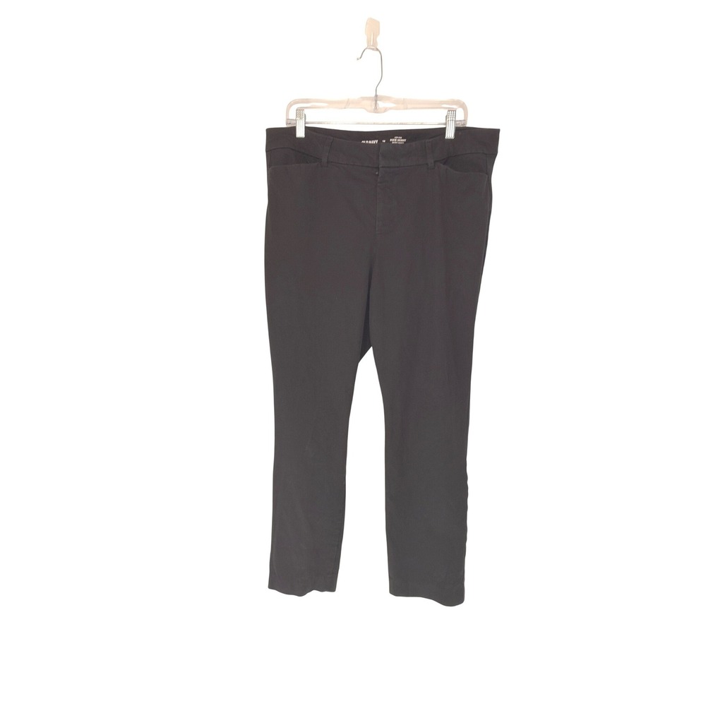 Old Navy Black Business Career Office Skinny Leg Pixie Dress Pants Size 14